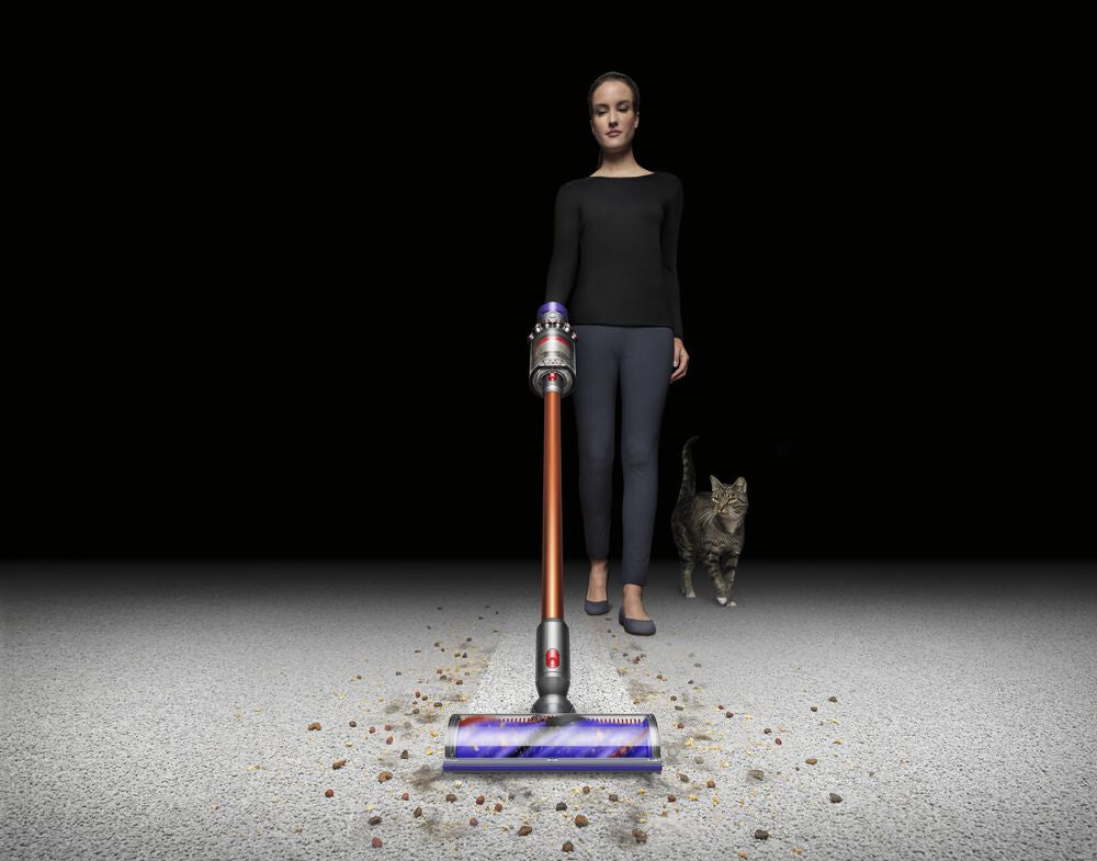 Dyson Cyclone V10 Absolute 2-i-1 stangstøvsuger Batteri Dry Poseløs Kobberfarve, Nikkel