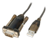 Lindy 42855 serielkabel Grå, Transparent 1,5 m USB Type-A RS-232