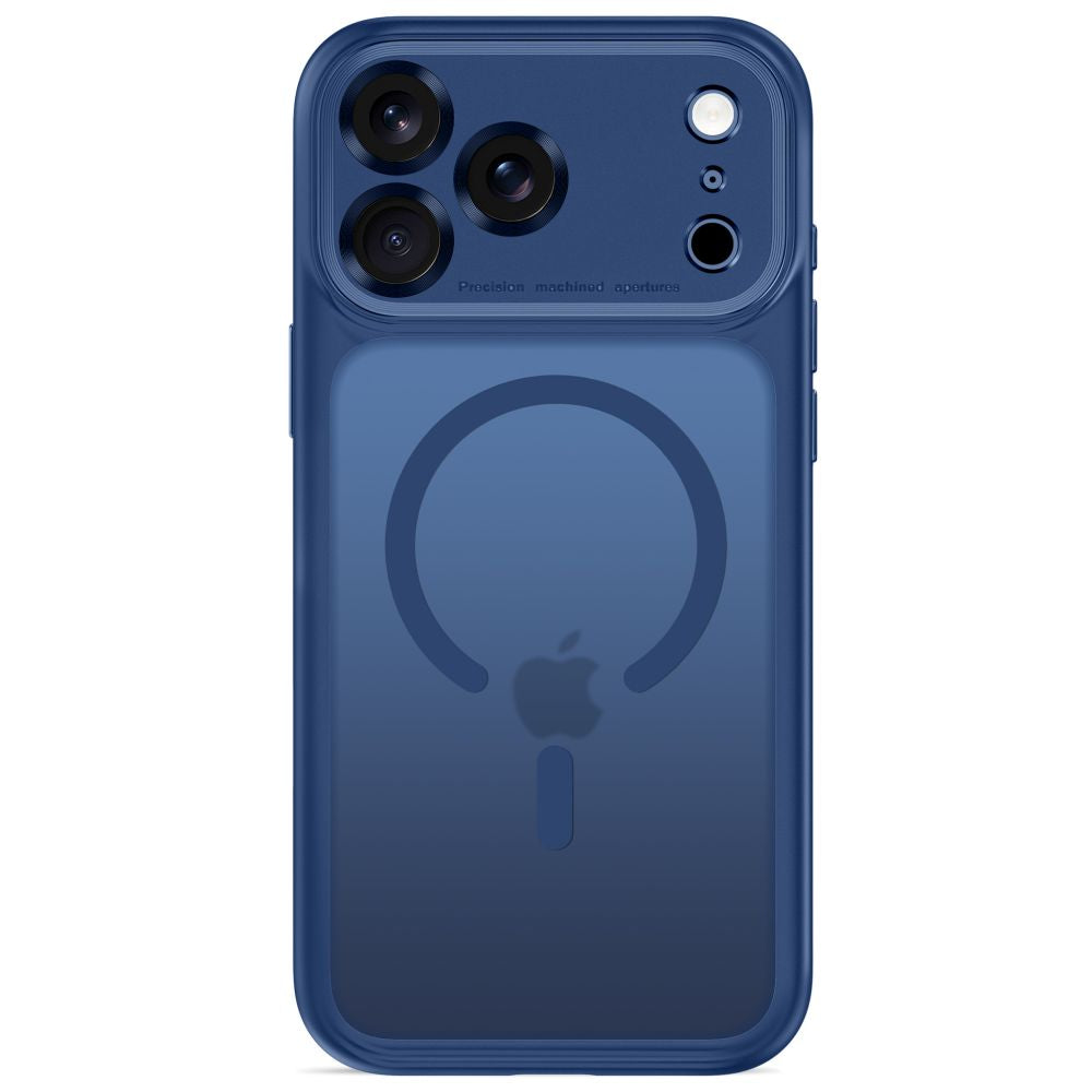 Tech Protect Magpeak Magsafe Cc Iphone 17 Pro / 18 Pro Mat Dyb Blå