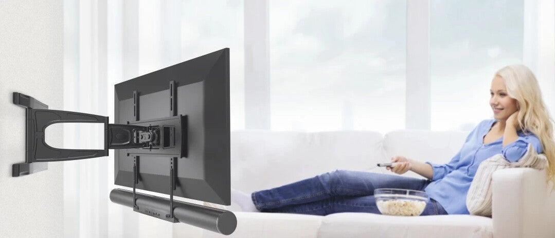 Hama 00220884 højttalerstativ Tv beslag Sort