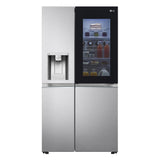 LG InstaView GSXV90BSAE side-by-side køle-fryseskab Fritstående 635 L Rustfrit stål