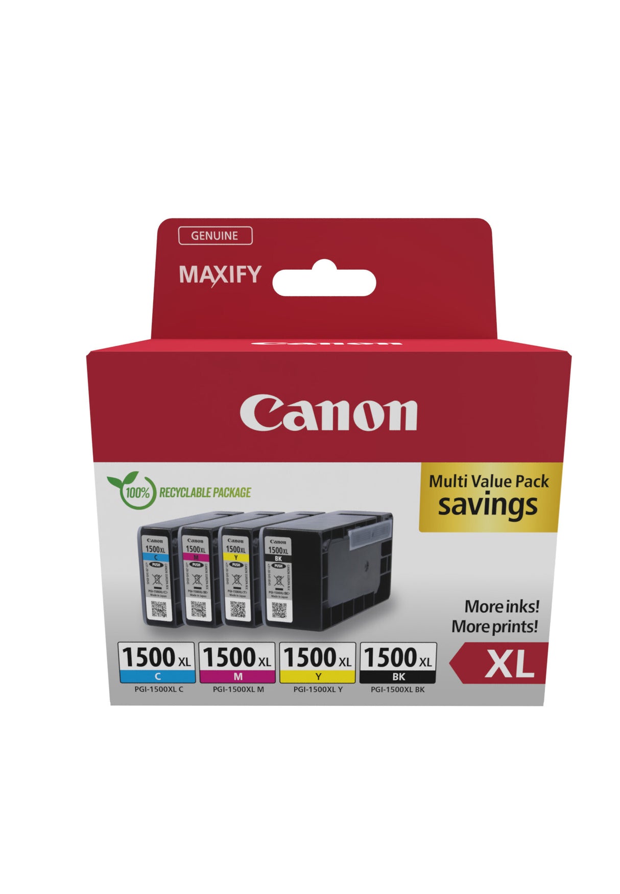 Canon 9182B010 blækpatron 4 stk Original Højt (XL) udbytte Sort, Blå, Magenta, Gul