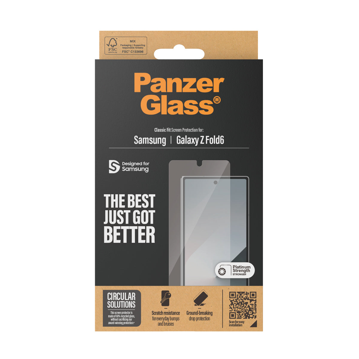 PanzerGlass ® Skærmbeskyttelse Samsung Galaxy Z Fold6 | Classic Fit