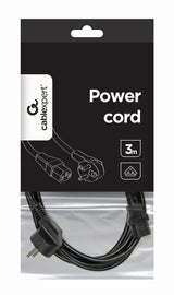 Gembird PC-186-VDE-3M power cord with VDE approval 3 meter Sort