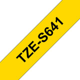 Brother TZE-S641 etiketbånd Sort på gul TZ