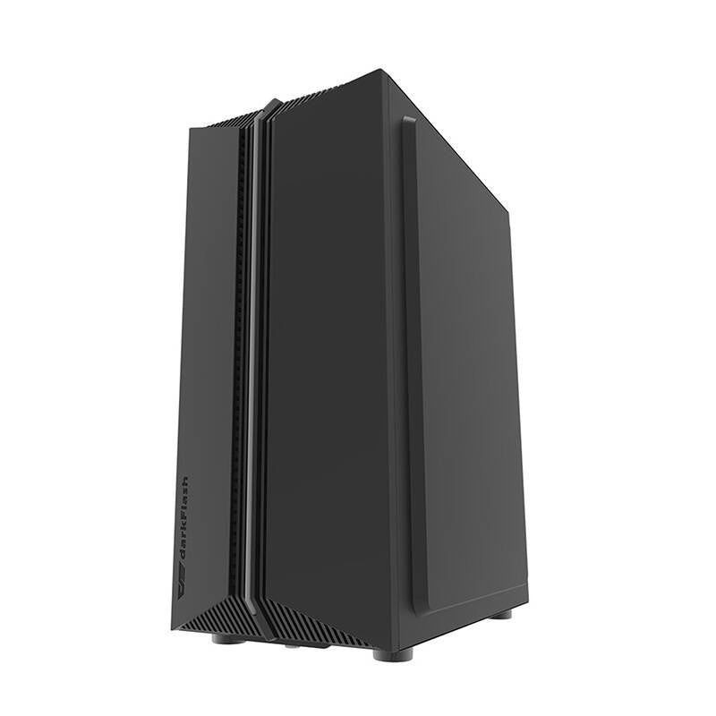 Darkflash DK151 LED-computerhylster (sort) + 3 RGB-ventilatorer