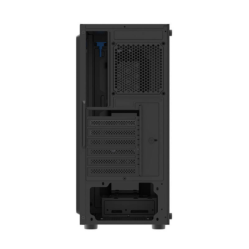 Darkflash DK151 LED-computerhylster (sort) + 3 RGB-ventilatorer