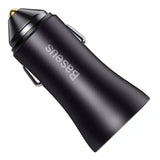 Baseus Golden Contactor Max biloplader, 2x USB, 60W (grå)