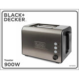 Black+Decker Brødrister 2 Slice Brushed