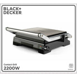 Black+Decker Bordgrill Temp Control 2200 W Brushed