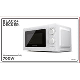 Black+Decker Mikroovn 20 L 700 W Hvid