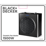 Black+Decker Ceramic Fan Heater 1500 W Black