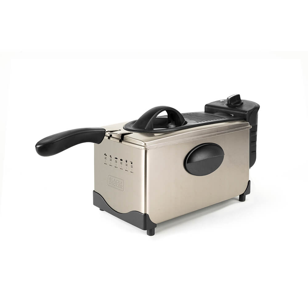 Black+Decker Deep Fryer 3 L Brushed