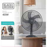 Black+Decker Desk Fan 40 Cm 45 W Black
