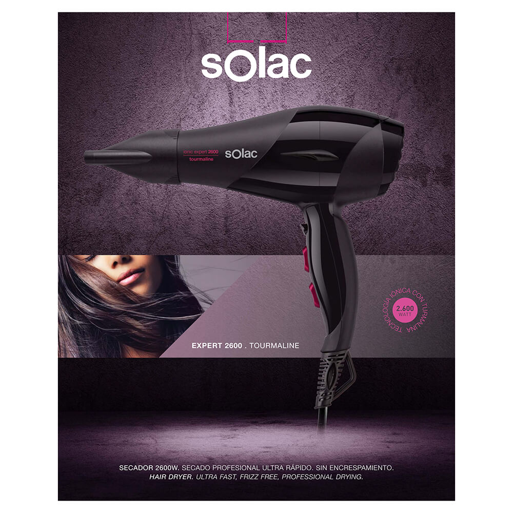 Solac Hair Dryer Expert 2600 Tourmaline