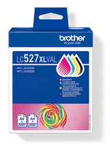 Brother LC527XLVAL blækpatron 4 stk Original Højt (XL) udbytte Sort, Blå, Magenta, Gul