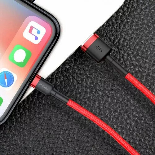 Baseus CALKLF-A09 Lightning kabel 0,5 m Rød
