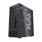 Darkflash DK352 Plus computerkasse (sort) + 4 RGB-ventilatorer
