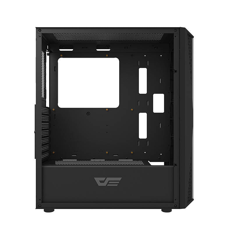 Darkflash DK352 Plus computerkasse (sort) + 4 RGB-ventilatorer