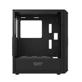 Darkflash DK352 Plus computerkasse (sort) + 4 RGB-ventilatorer