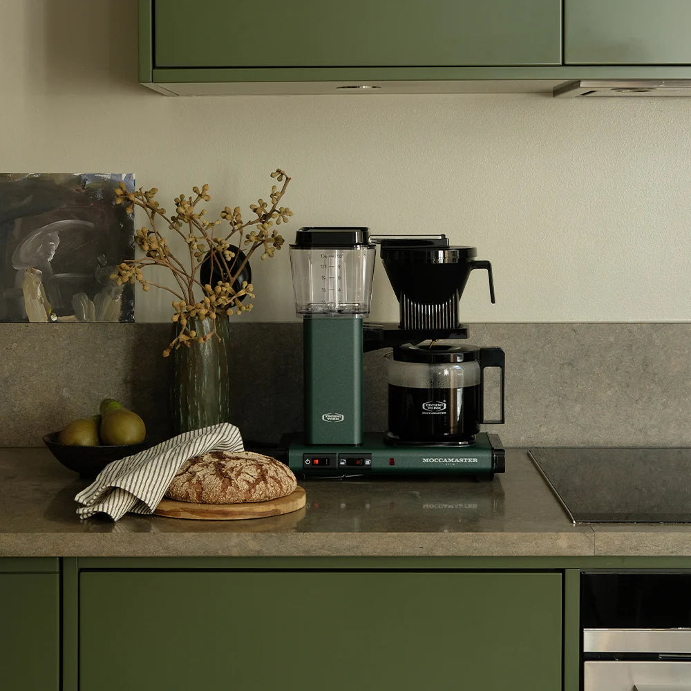 Moccamaster Optio kaffemaskine forest green