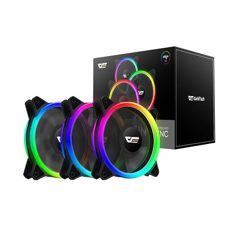 Computer Fan Set ARGB Darkflash DR12 Pro 3in1 120x120 (sort)