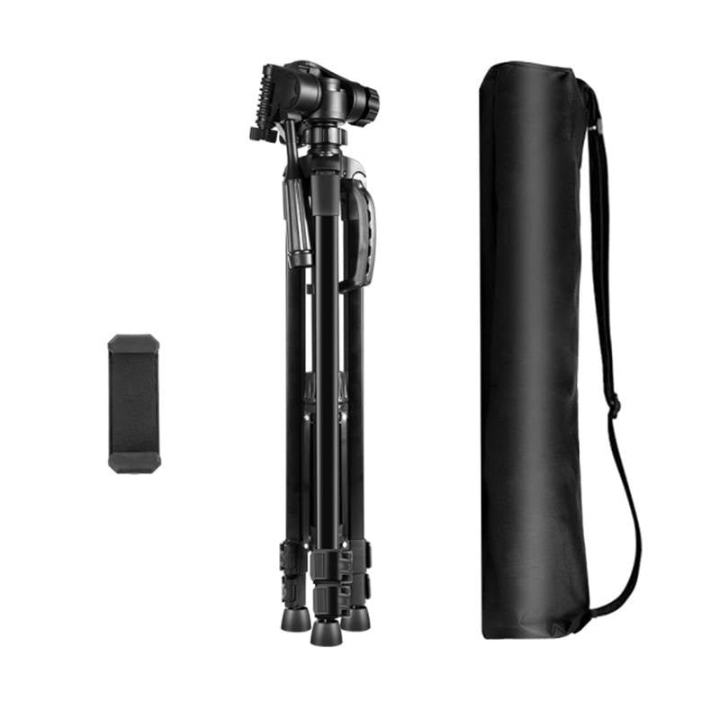 Stativ med 3D 360° hoved + telefonholder Puluz PU3096B