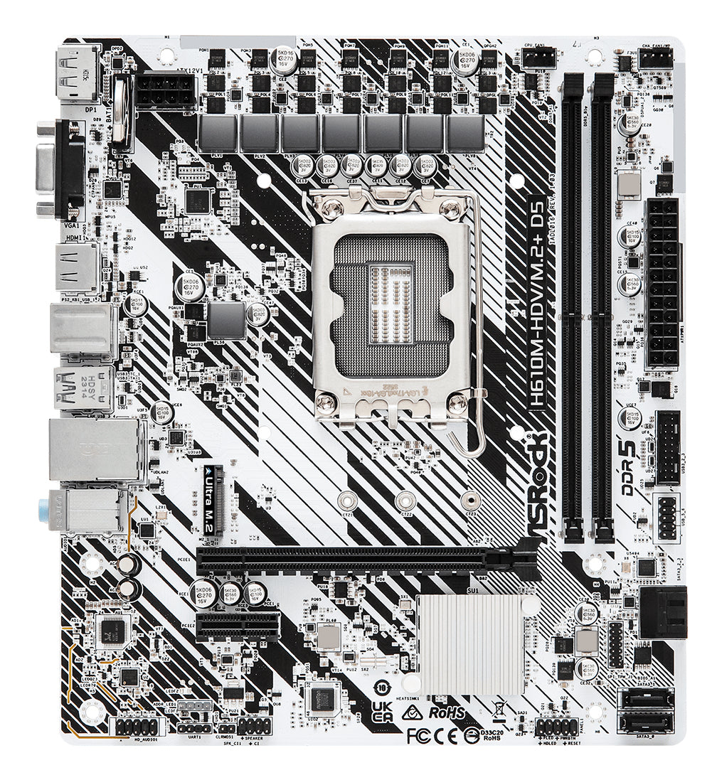 ASRock H610M-HDV/M.2+ D5 Micro-ATX LGA1700 Intel H610
