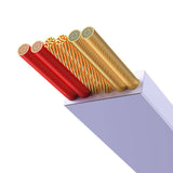 Baseus Bright Mirror 3, USB 3-i-1-kabel til mikro USB / USB-C / Lightning 66W / 2A 1.1m (purpur)