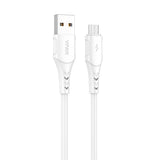 USB til Micro USB-kabel VFAN Colorful X12, 3A, 1m (hvid)