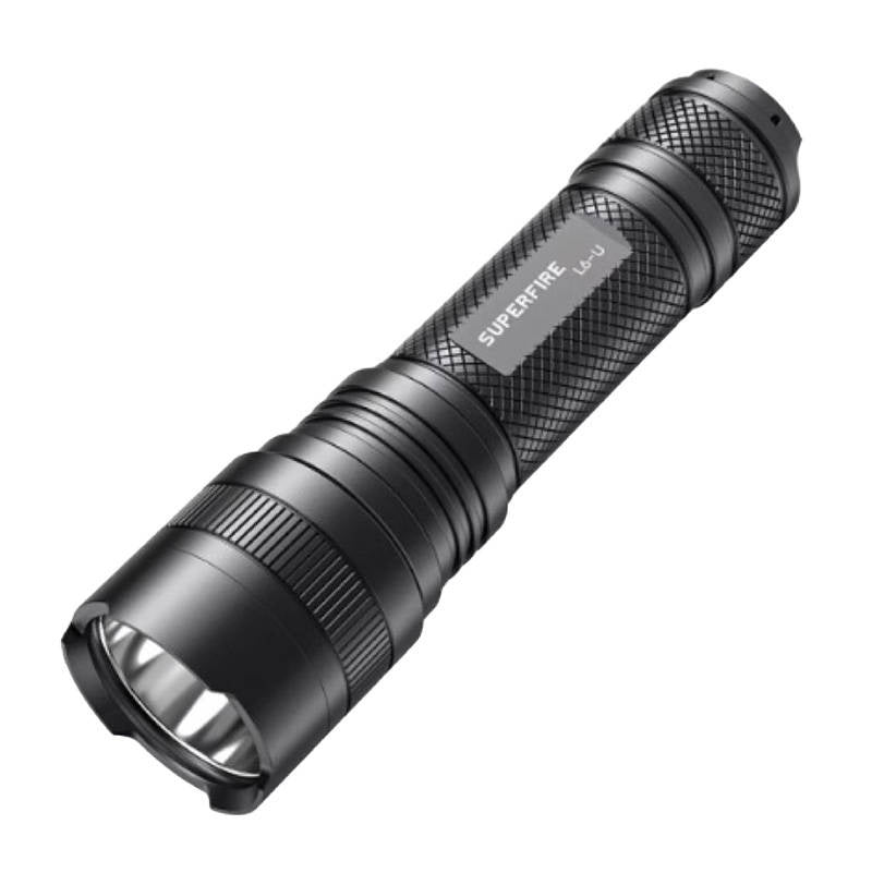 Superfire L6-U lommelygte - 1480 lm, 330 m, 5 tilstande, 20W, USB-C
