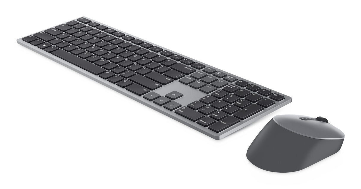 DELL KM7321W tastatur Mus inkluderet Kontor RF trådløs + Bluetooth QWERTY Russisk Grå, Titanium
