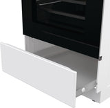 Gorenje GEIT5C60WPG Freestanding cooker Electric Zone induction hob White