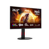 AOC G4 Q27G4SDR computerskærm 67,3 cm (26.5") 2560 x 1440 pixel Quad HD QD-OLED Sort, Rød