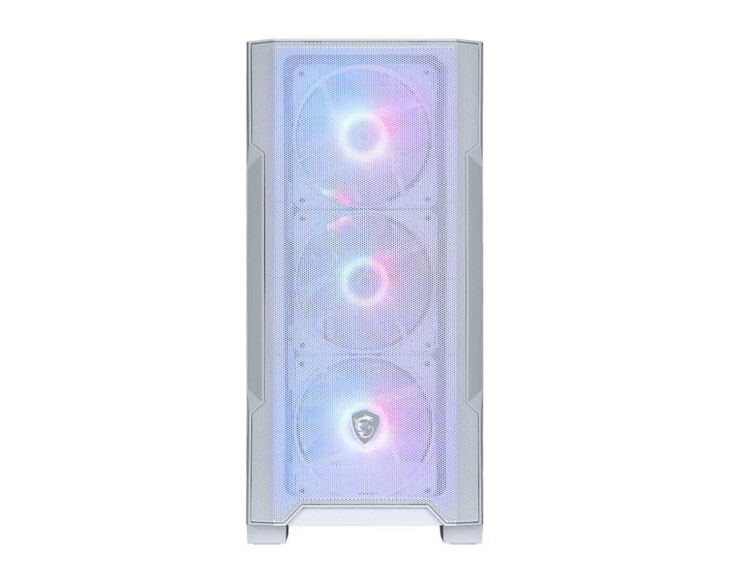 MSI MAG Forge M100R Micro Tower Transparent, Hvid