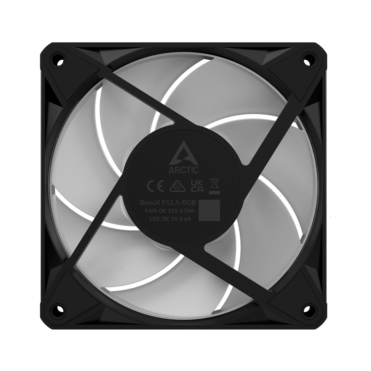 ARCTIC BioniX P12 A-RGB Computerkabinet Ventilator 12 cm Sort 3 stk