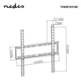 Nedis TVWM1031BK tv-beslag 139,7 cm (55") Sort