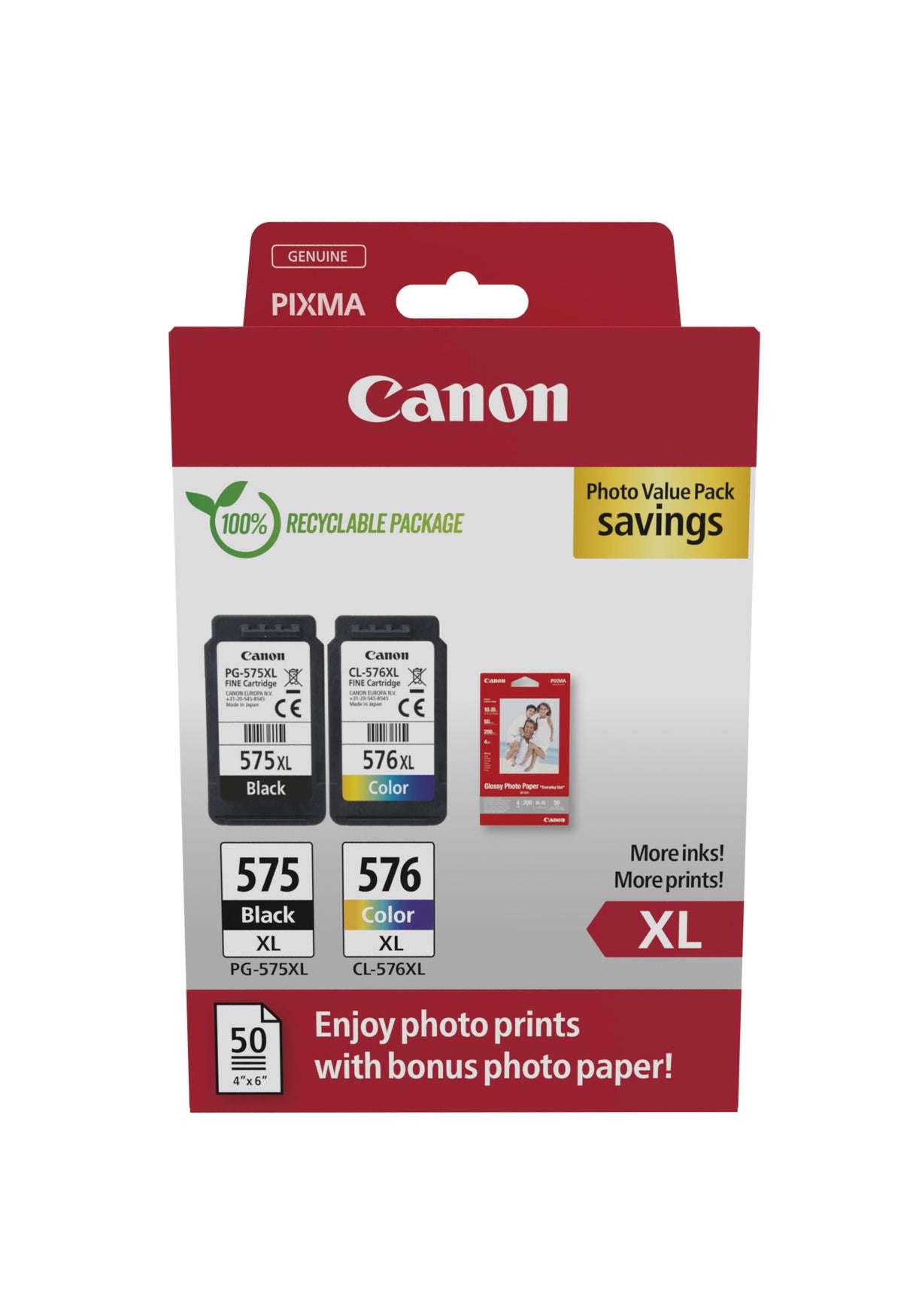 Canon 5437C006 blækpatron 2 stk Original Højt (XL) udbytte Sort, Blå, Magenta, Gul
