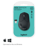 Logitech M720 Triathlon Optisk Trådløs Sort