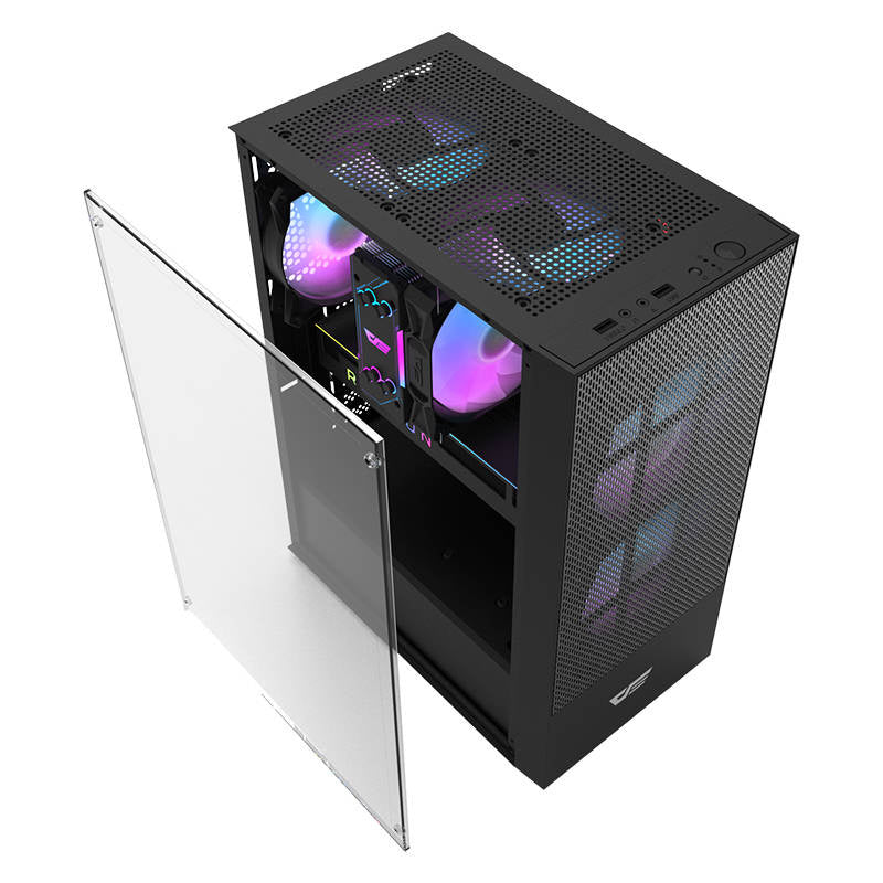 Darkflash A290 computercase (sort) + 3 fans
