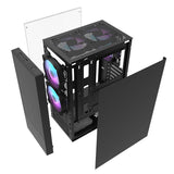 Darkflash A290 computercase (sort) + 3 fans