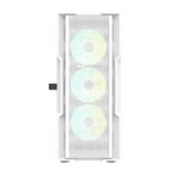 Darkflash DK431 computerkasse (hvid) + 4 vifter