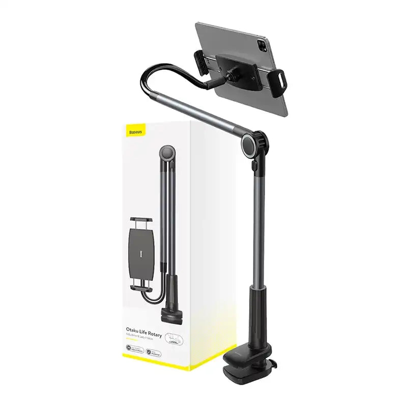 Roterende clipholder til telefon / tablet Baseus Otaku Life Rotary Pro (grå)