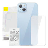 Baseus Crystal Series Case til iPhone 14 Plus + hærdet glas