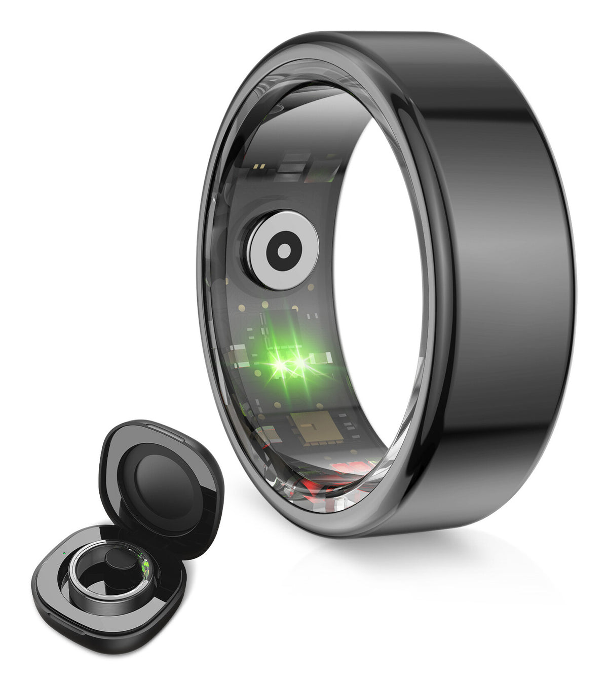 Ksix Saturn Nej Aktivitetsmåler med smart ring IP68 Sort
