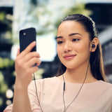 Panasonic RP-TCM225DEK hovedtelefoner/headset Ledningsført I ørerne Opkald/musik USB Type-C Sort