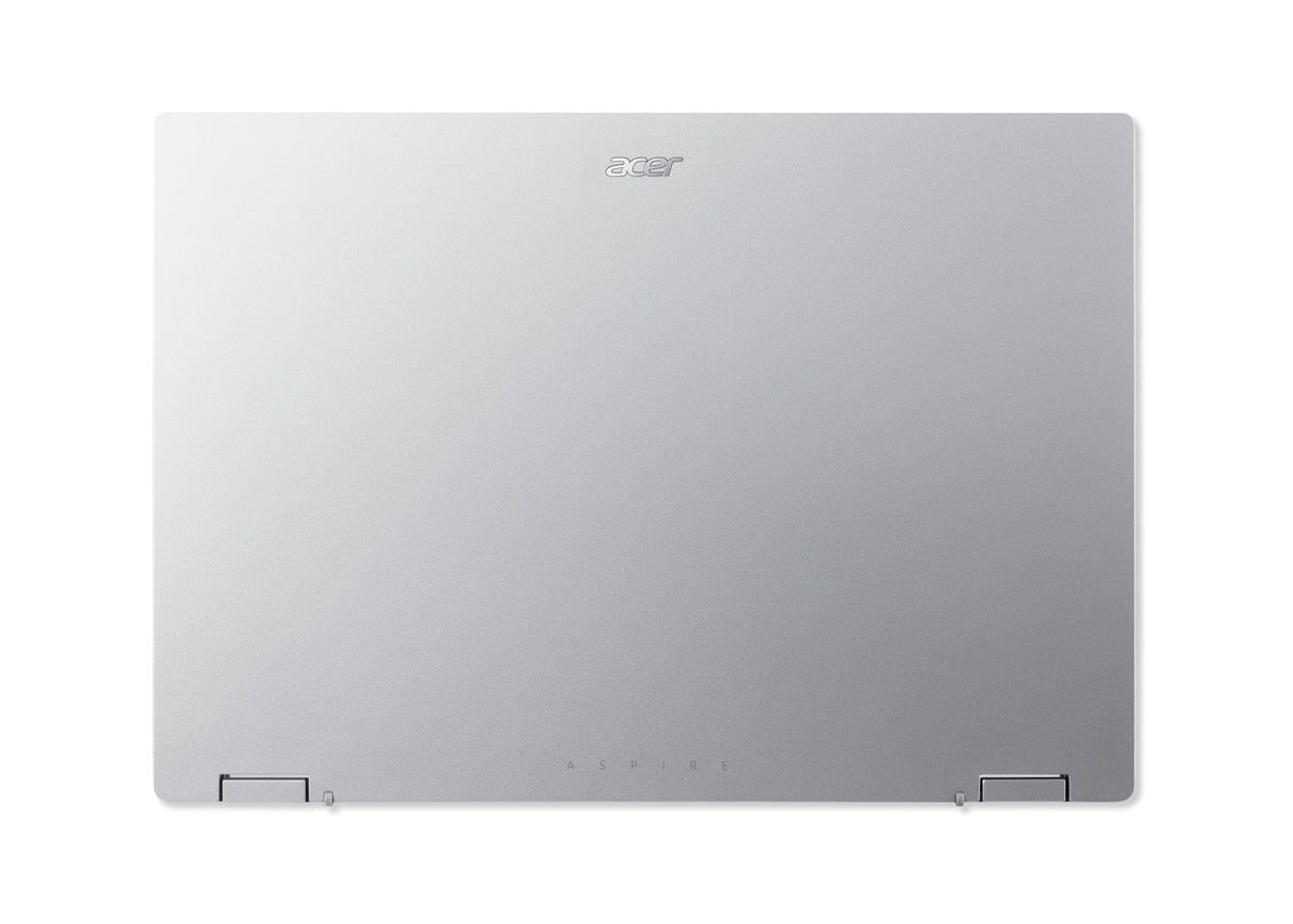 Acer Aspire Go Spin 14 AGSP14-31PT-C72L Intel® N N150 Hybrid (2-i-1) 35,6 cm (14") Berøringsskærm WUXGA 16 GB LPDDR5-SDRAM 512 GB SSD Wi-Fi 6 (802.11ax) Windows 11 Home Sølv
