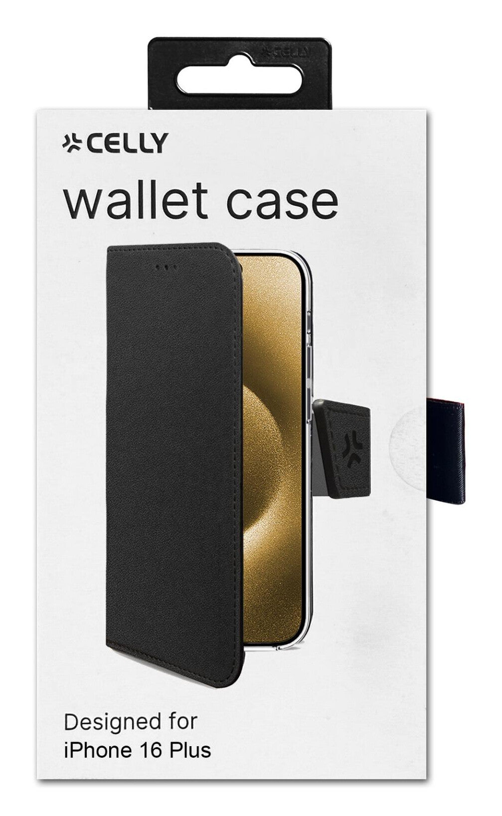 Celly WALLY1080 mobiltelefon etui 17 cm (6.7") Tegnebogsetui Sort