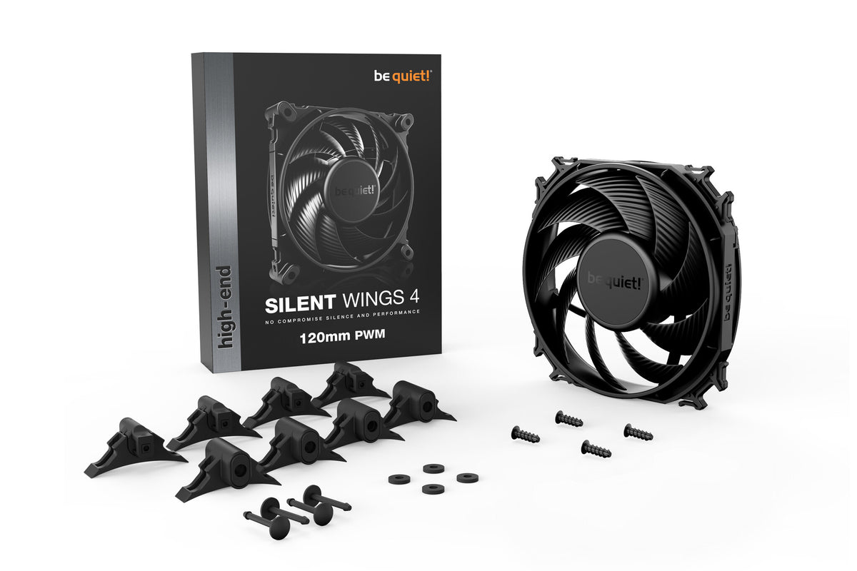 be quiet! Silent Wings 4 Fan 1-pack Sort 120 mm