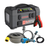 Lokithor AW401 Jump Starter / Booster 2500A + Powerbank 20000mAh + Kompressor + Flash Light + Power Wash 5-i-1-enhed